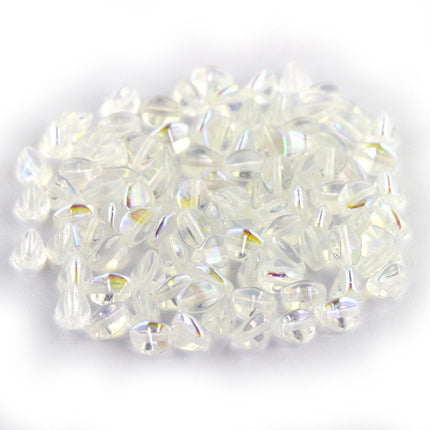 5mm czech glass pinch beads crystal ab