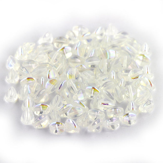 5mm czech glass pinch beads crystal ab