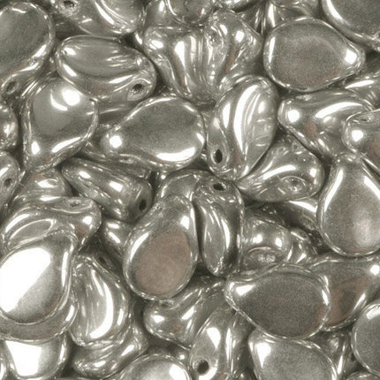 Galvanised Silver Preciosa Pip Beads