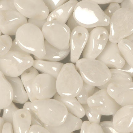 Pearl White Preciosa Pip Beads