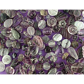 Purple Czech Glass Bead Mixes