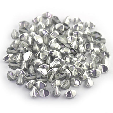 5mm czech glass pinch beads vitrail light