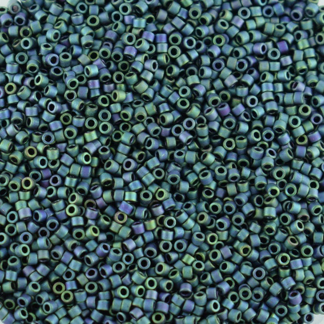 DB1052 Matt Met Blueberry Gold Iris Miyuki Delica Bead Size 11