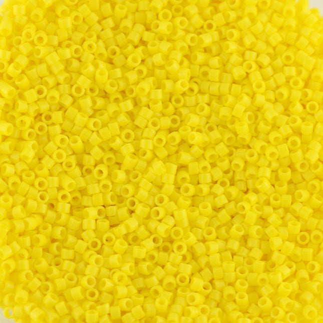 DB1132 Opaque Canary Yellow Miyuki Delica Bead Size 11