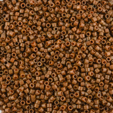 DB2142 Duracoat Opaque Cognac Miyuki Delica Beads Size 11