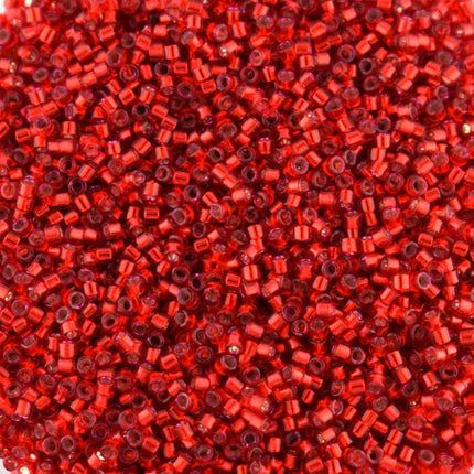 DB602 Silver Lined Red Miyuki Delica Beads Size 11