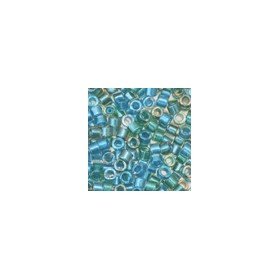 DB985 Lined Blue/Green Mix Miyuki Delica Beads Size 11