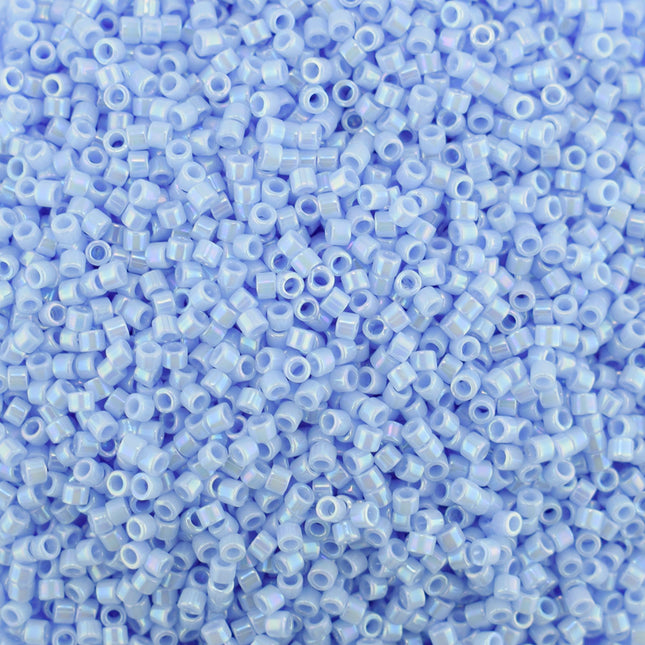 DB1577 opaque agate blue ab miyuki delica beads