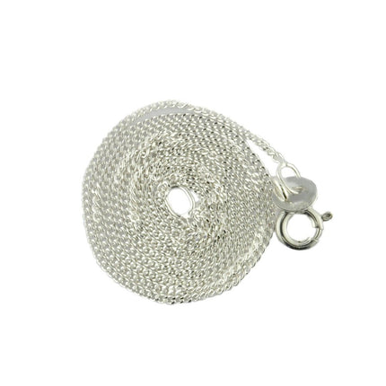 Sterling Silver Diamond Cut Curb Chain