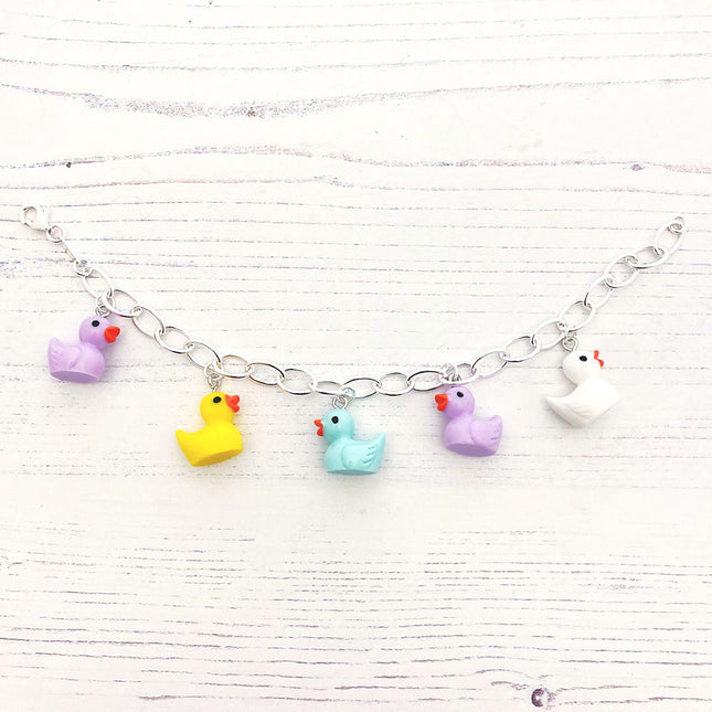 Duck charm bracelet