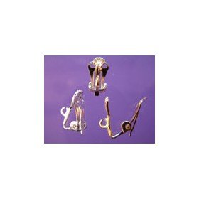 Earring Clip Ornate Silver Plated