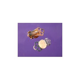 Ear Clip Flat Pad Silver Plated