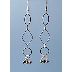 Quicklink Small Oval Silver Plated