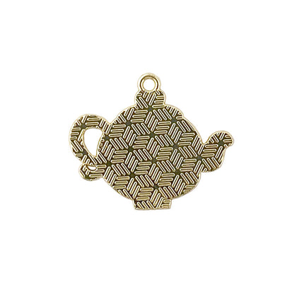 Enamel Teapot Charm back