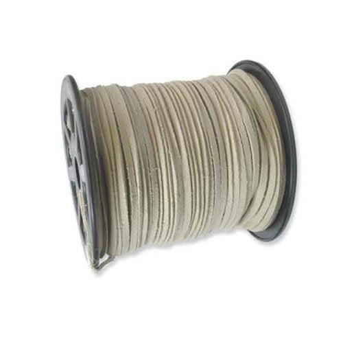 3mm flat faux natural suede beading thread