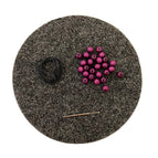 Black with Purple Beads