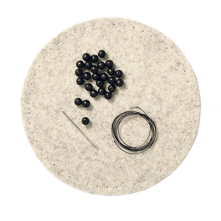 Fawn Bowl Kit with Black Beads