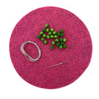 Pink with Green beads