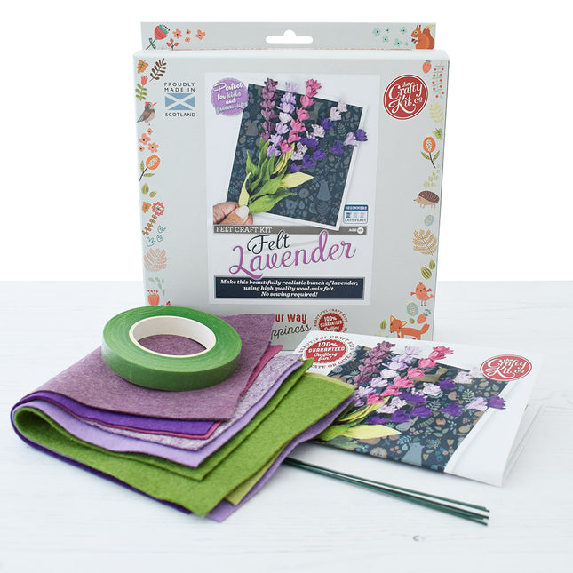 The Crafty Kit Co Make Your Own Felt Lavender Kit