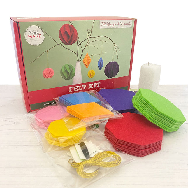 Felt Honeycomb Ornaments Sewing Kit