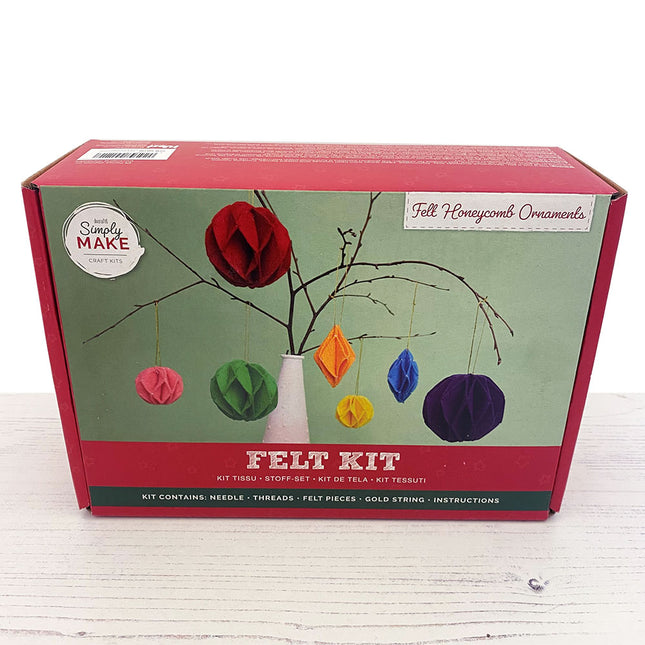 Felt Honeycomb Ornaments Sewing Kit box