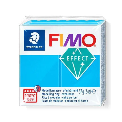 Fimo Effect Translucent Blue polymer clay
