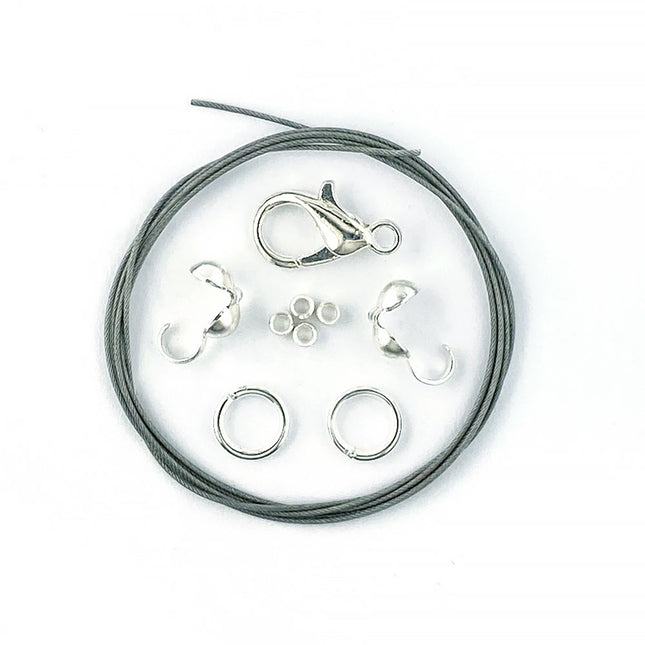 Necklace Findings Set - Silver Plated