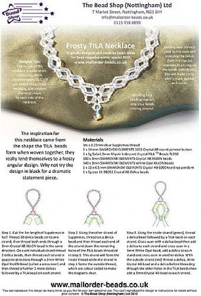 Frosty Tila Necklace Pattern