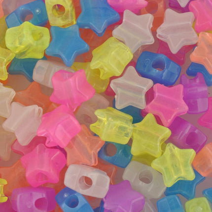 Glow In The Dark Star Bead Mix