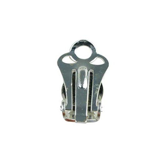 Ear Clip Flat Pad Silver Plated