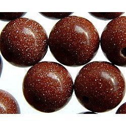 4mm Round Goldstone Semi-Precious Beads
