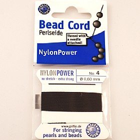 Griffin Black Power Cord No.4 w/ needle 2m