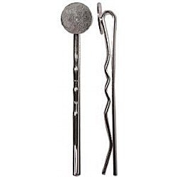 Hair Grip with 7mm Plate Silver Plated