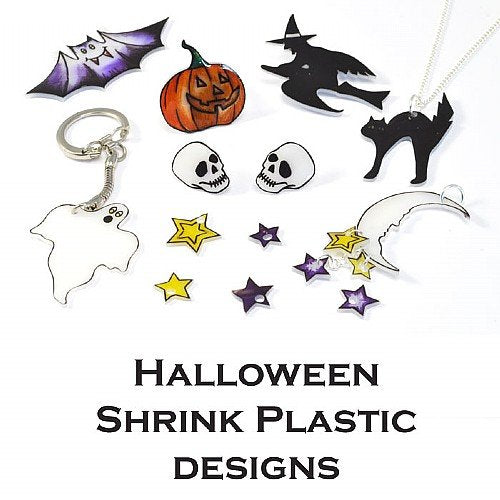 Halloween pre-printed Shrink Plastic Sheet