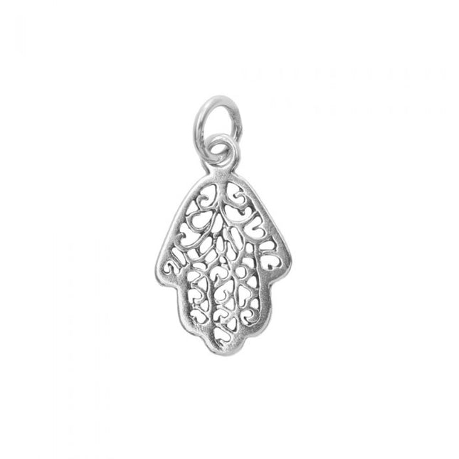 Sterling Silver Hamsa Hand Charm