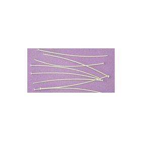 Headpins 50mm Silver Plated