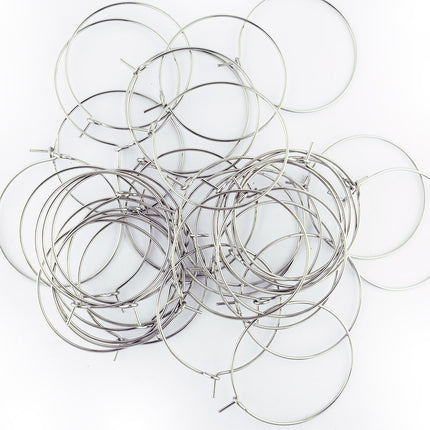 30mm Earring Hoops Stainless Steel