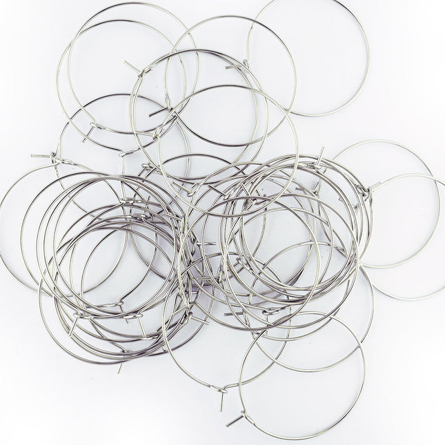 30mm Earring Hoops Stainless Steel