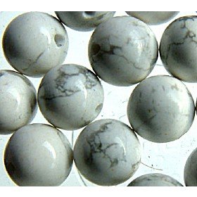 semi-precious Howlite beads