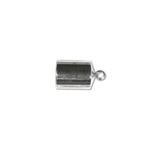 Barrel End Cap 6mm Silver Plated