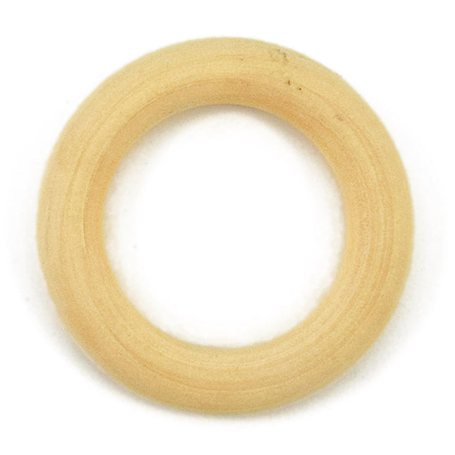 large 10cm wooden macrame ring