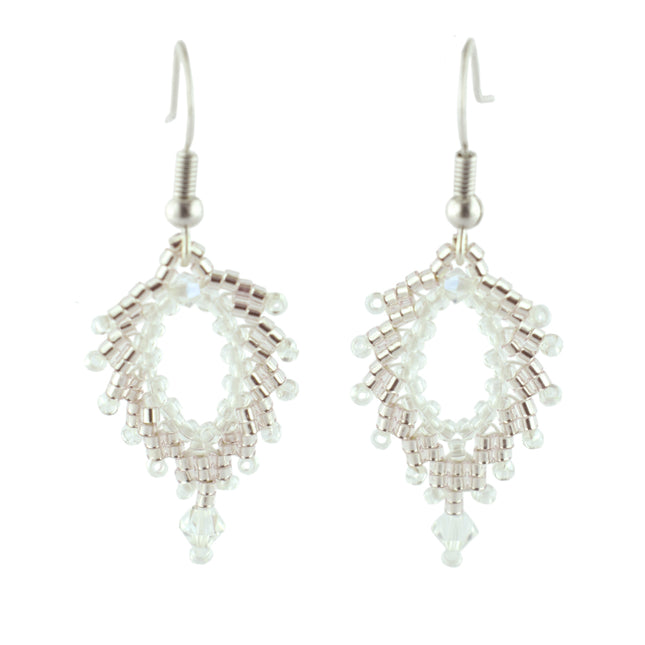 Winter Leaf Earring Kit - St.Petersburg Stitch