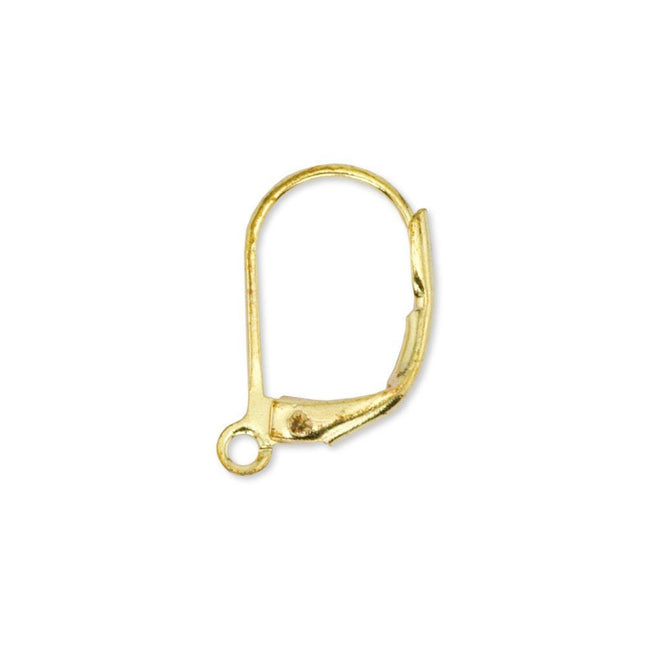Leverback Ear Wires Gold Plated