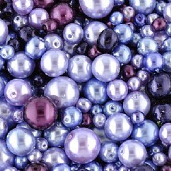 Lilac Czech Glass Pearl Mix