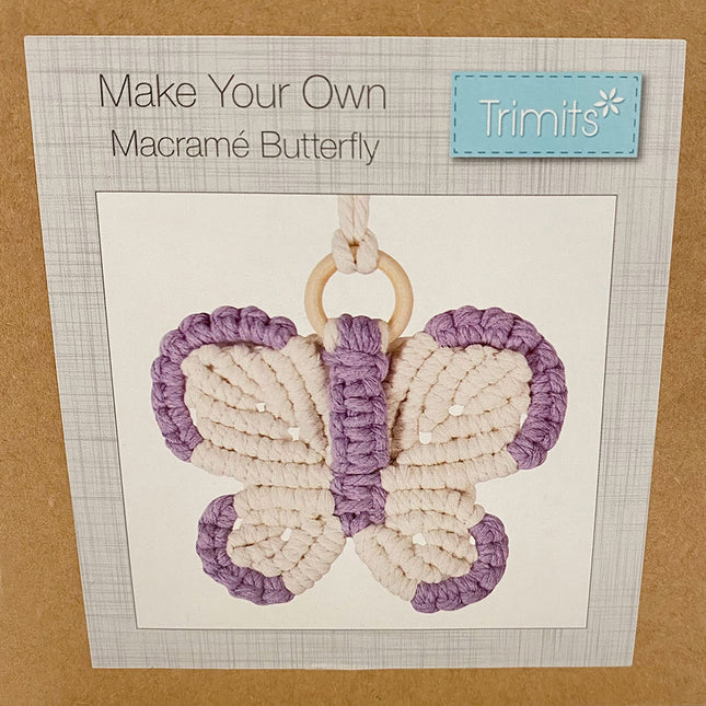Make Your Own Macrame Butterfly close up