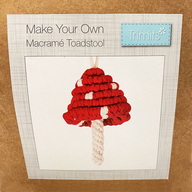 Make Your Own Macrame toadstool close up