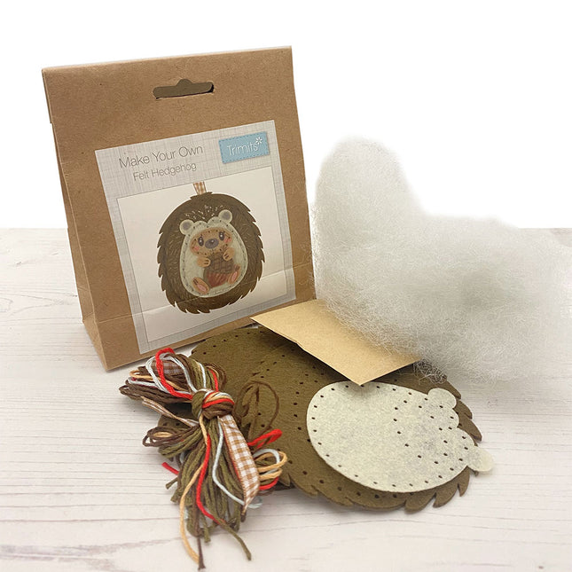 make you own felt hedgehog