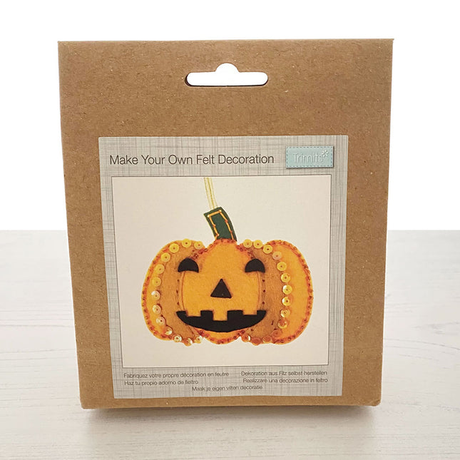 pumpkin felt decoration kit