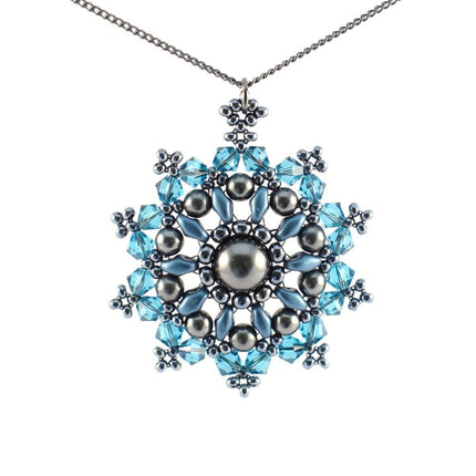 Mandala Pendant Bead Weaving Pattern