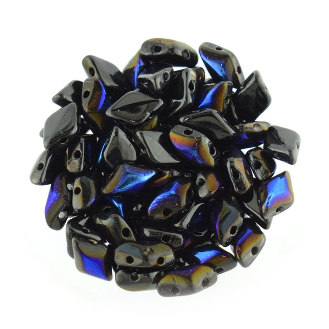 Matubo czech glass 2 hole gemduo bead